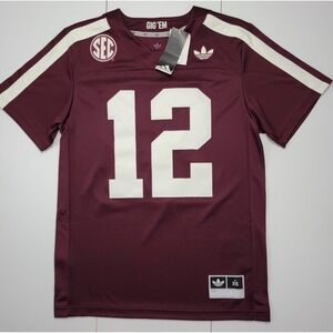 Texas A&M Aggies Adidas Originals Throwback NCAA Premier Football Jersey Size XS